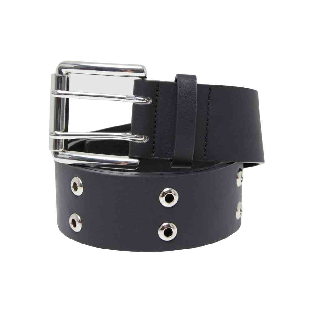 Urban Classics - Double Eyelet PU Riem - Zwart